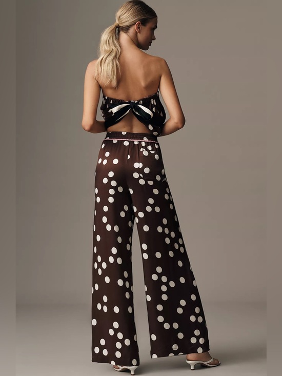 Maeve Pants - Anthropologie Brooklin Printed Wide-Leg Pants by Maeve Size Xs